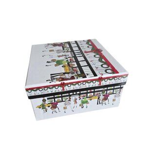 Bloomingdales Holiday Decoupage (4 pcs) Christmas Holiday Round Ornaments